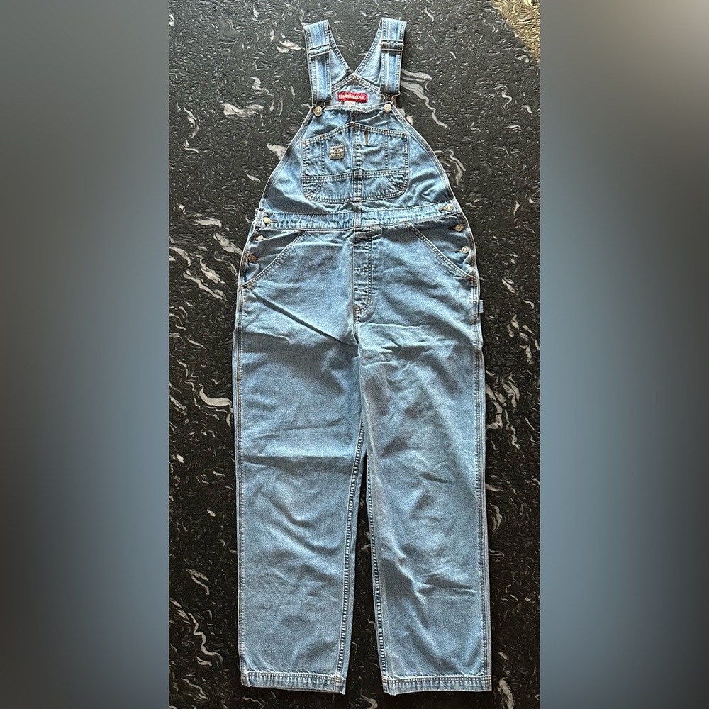 Vintage 90's UNIONBAY Workwear Cotton Denim Bib Overalls Dungarees Large